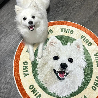 CUSTOMIZED VELVET RUG - ROUND SHAPE