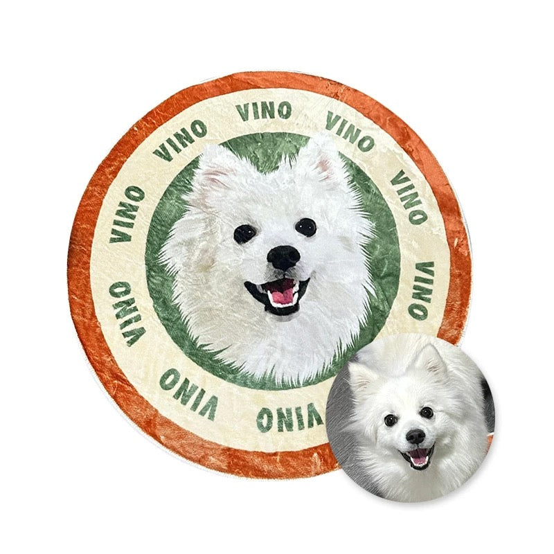 CUSTOMIZED VELVET RUG - ROUND SHAPE